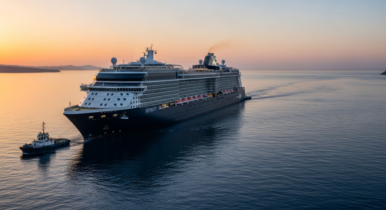 Featured image for: Celebrity Infinity Goes Completely Dark Off the Coast of Greece: Towed Into Port, Next Sailing Cance