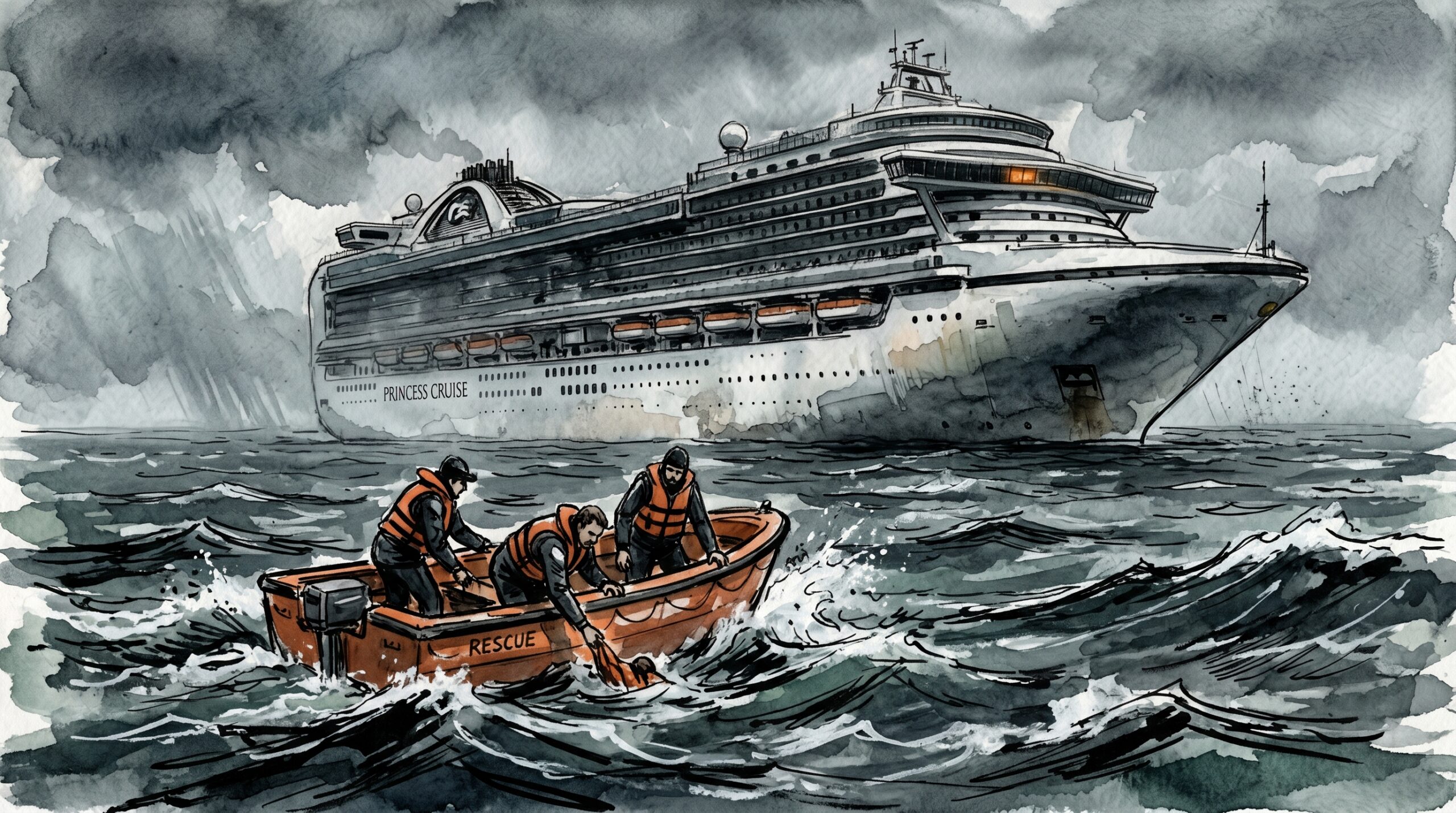 Featured image for: Princess Cruise Ship Recovers 5 Bodies From the Sea