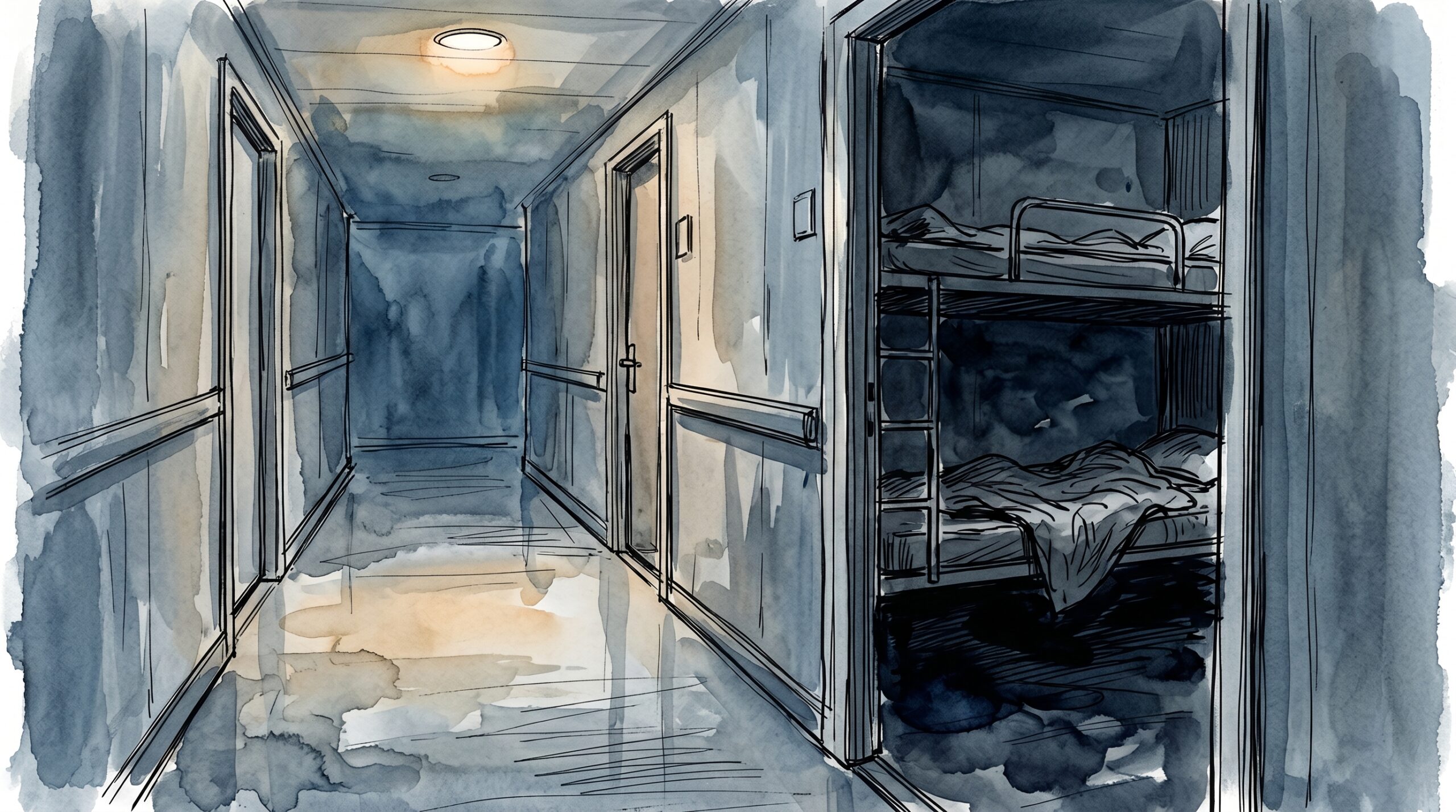 Editorial illustration for: Teen Found Stuffed Under Bed After Dying on Carnival Cruise Ship