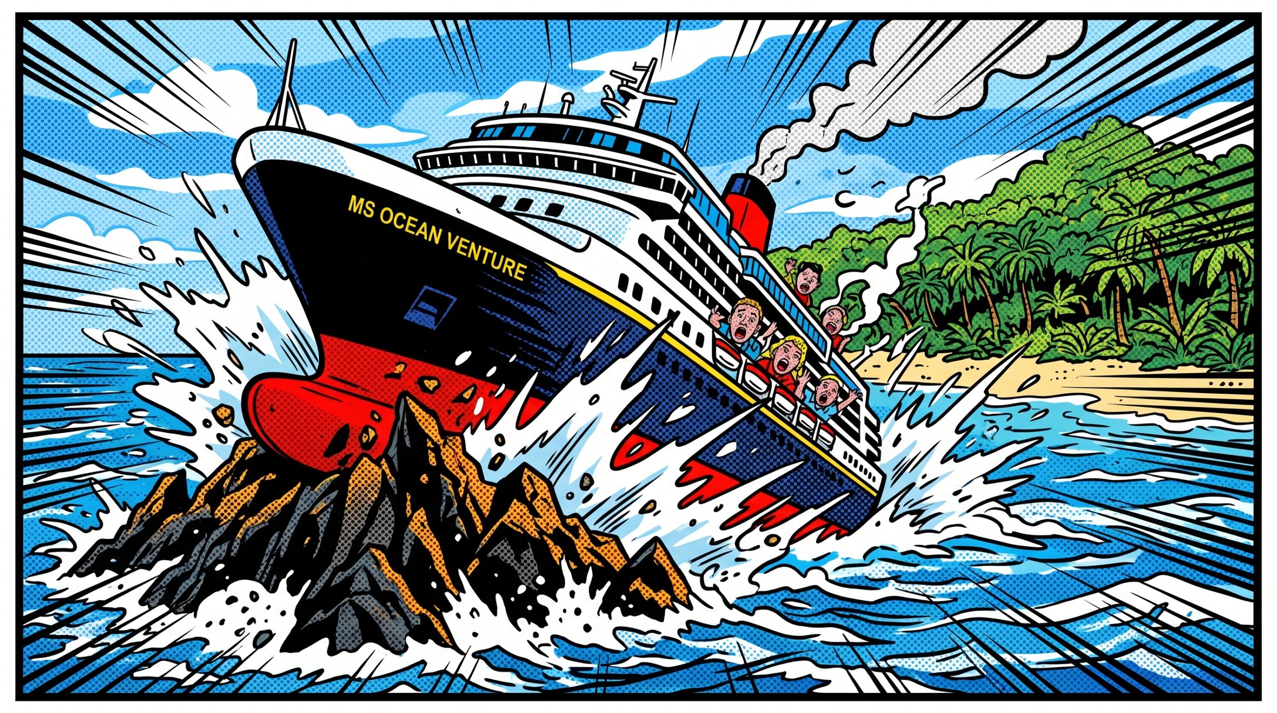 Cruise ship hits reef cast away island 2026