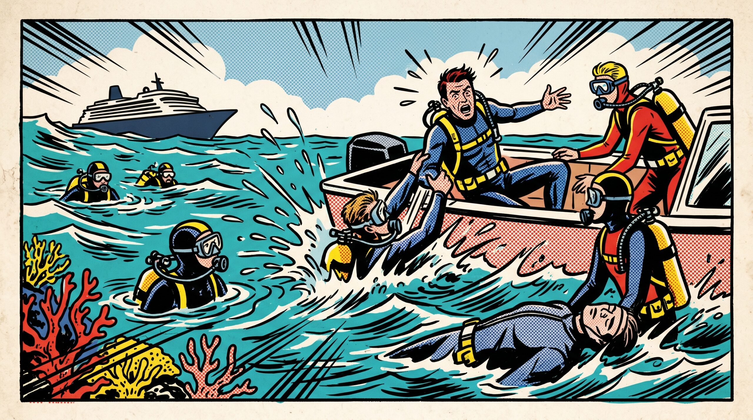 Editorial illustration for: 5 Dead After Cruise Ship Diving Excursion Tragedy in Maldives