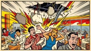 Norwegian luna ceiling collapse dining venue 2026