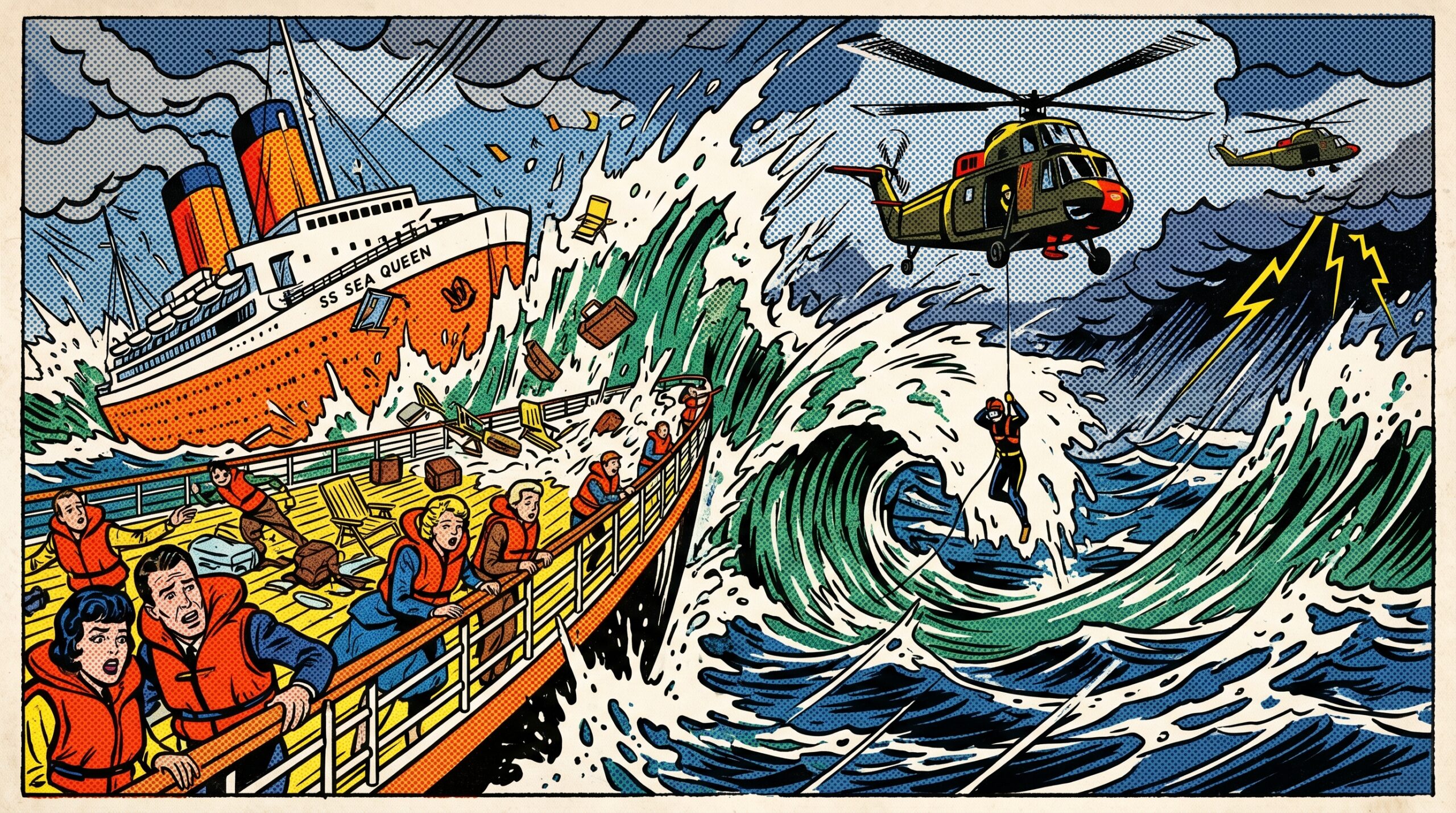 Featured image for: Giant Waves Hit Cruise Ship, Helicopters Scramble to Rescue Passengers