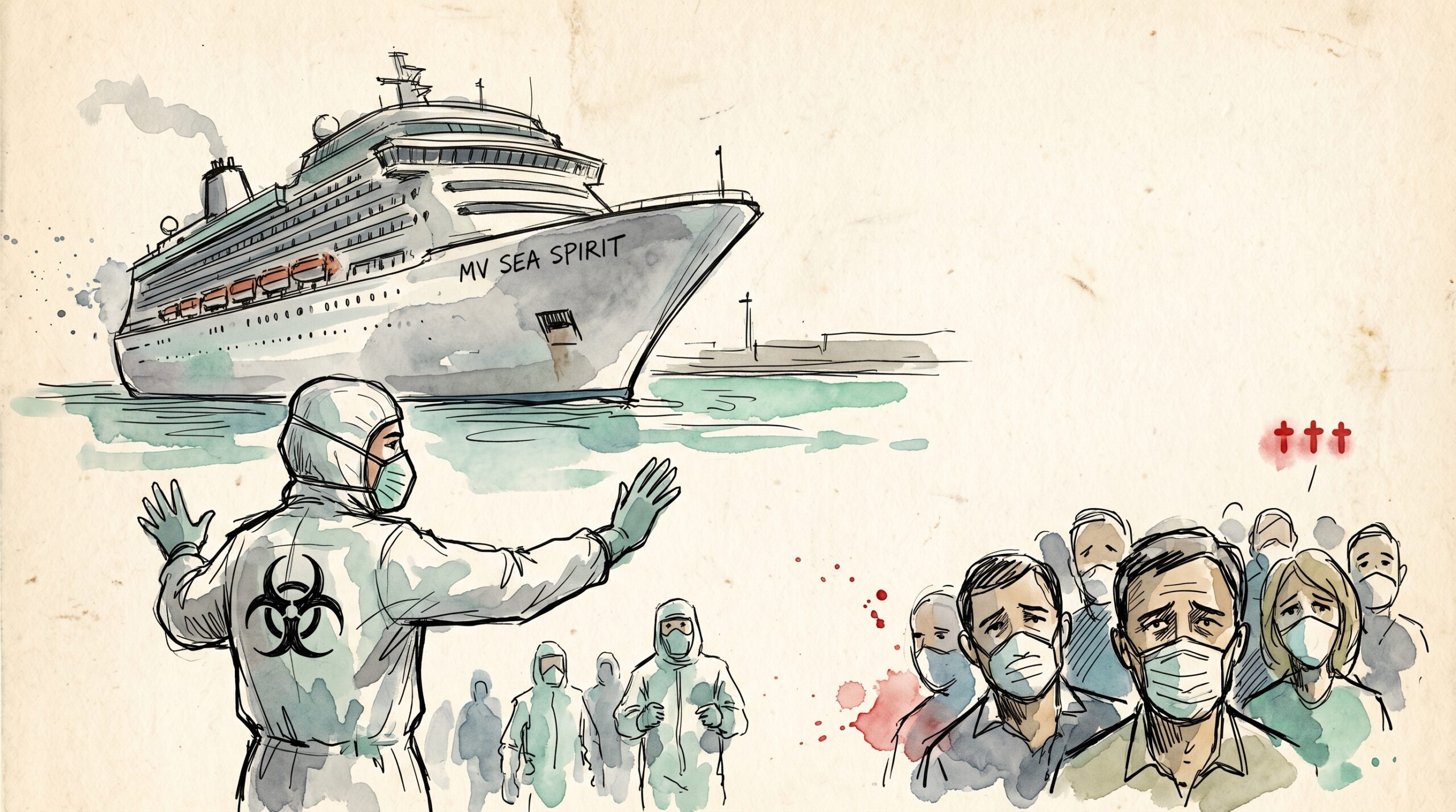 Hantavirus cruise ship outbreak refused dock 2026