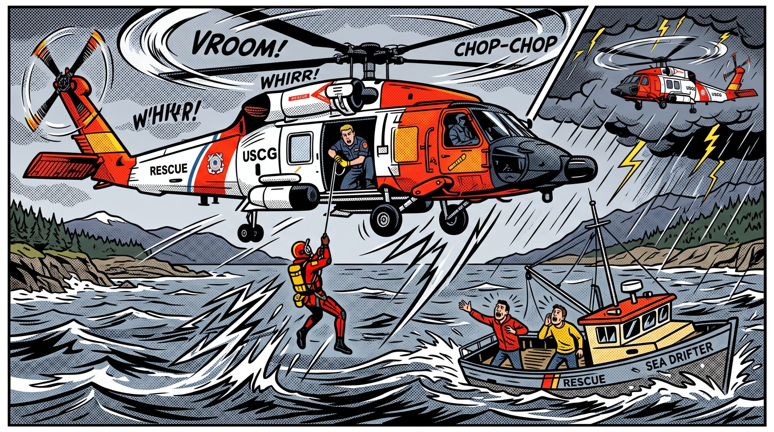 Featured image for: Military Helicopters, Two Rescues, One Very Busy Day Near Vancouver Island