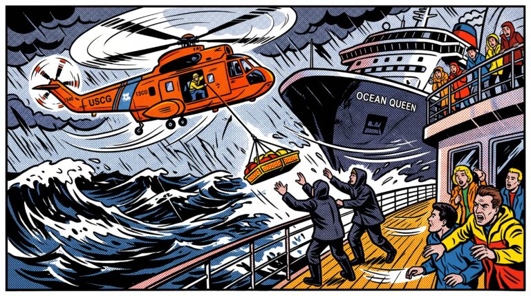 Featured image for: Coast Guard Airlifts Carnival Luminosa Passenger in High-Wind Rescue
