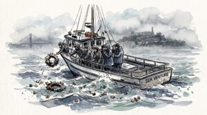 Featured image for: SF Bay Boat Sinks Near Alcatraz During Memorial Service