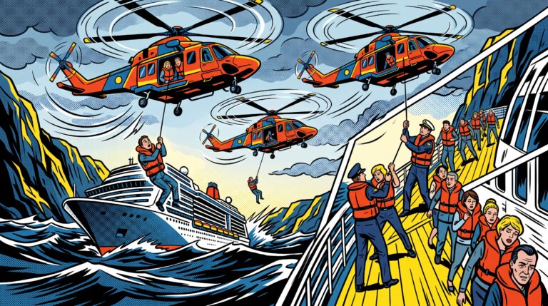 Featured image for: 400 Winched From Stricken Cruise Ship Off Norway