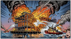 Featured image for: Whittier's $80M Cruise Dock Declared Total Loss After Fire